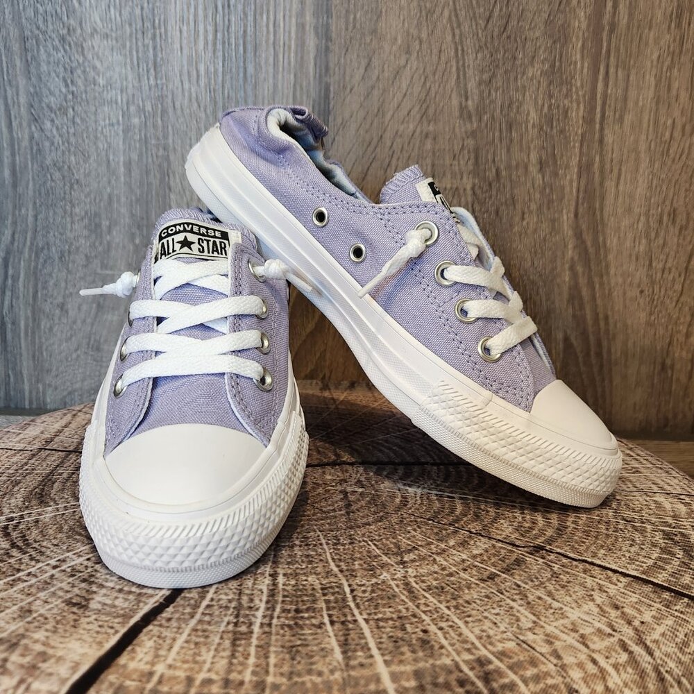 Custom Chuck Taylor All Star Shoreline Slip Size 7 in Lilac or Light Purple